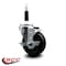 Service Caster 4'' Soft Rubber Swivel 7/8'' Expanding Stem Caster with Brake SCC-EX20S414-SRS-TLB-78 - alternate 2